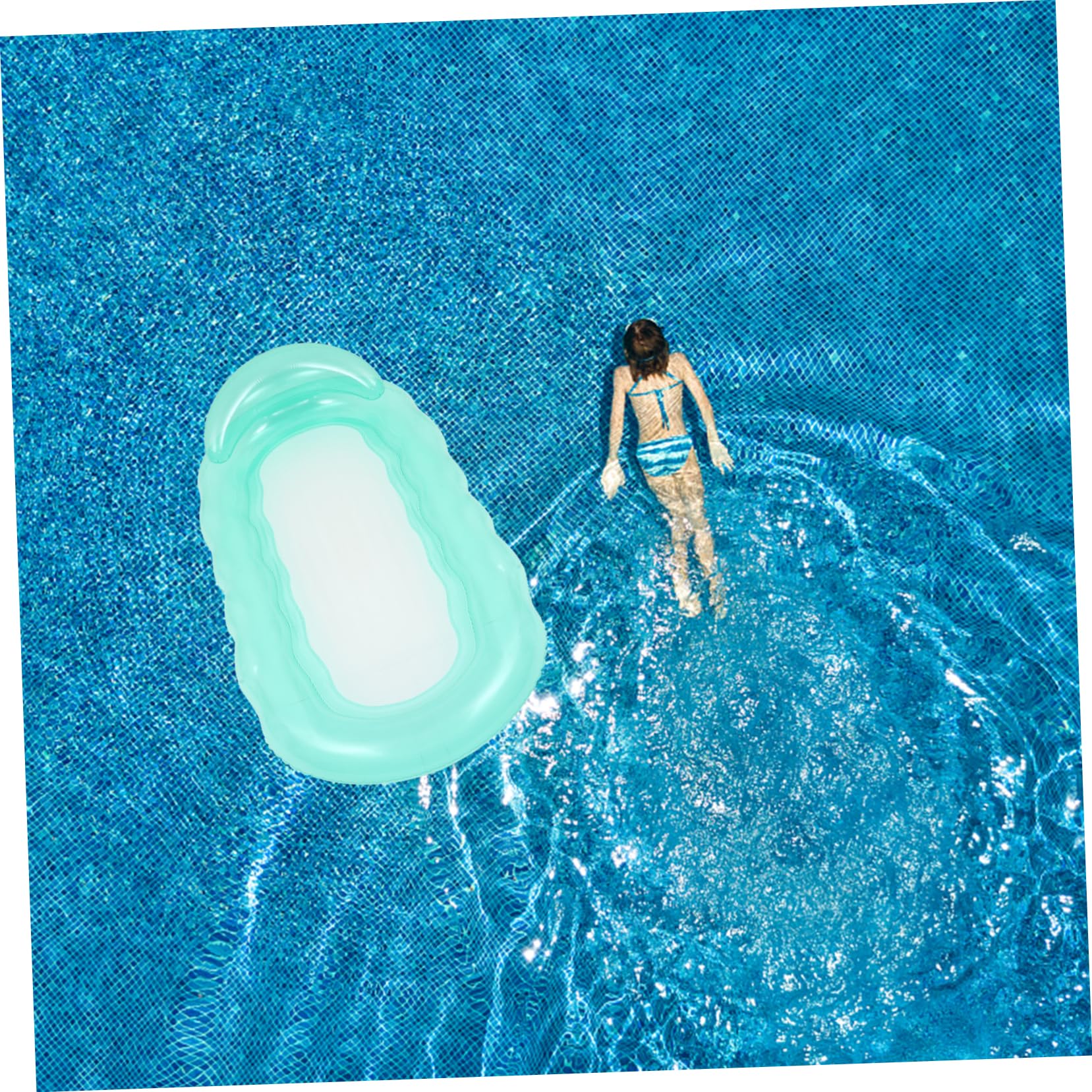 Aufblasbare Poolhängematte und Schwimmliege aus Reißfestem PVC für Entspannte Sommerstimmung im Pool mit Komfortablem Design und Atmungsaktiver Liegefläche