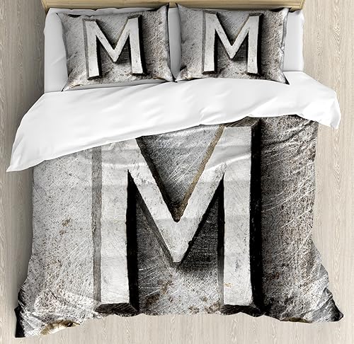 Miniatura 38 de Ambesonne Juego de funda de edredón de baloncesto, silueta de jugador de baloncesto, promoción de campeonato de competencia de atleta, juego de ropa