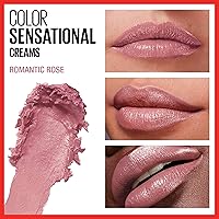 Vista 117 de Maybelline Color Sensational Lipstick, Lip Makeup, Cream Finish, Hydrating Lipstick, Rum Riche, Deep Nude ,1 Count #BLUSHING BUD