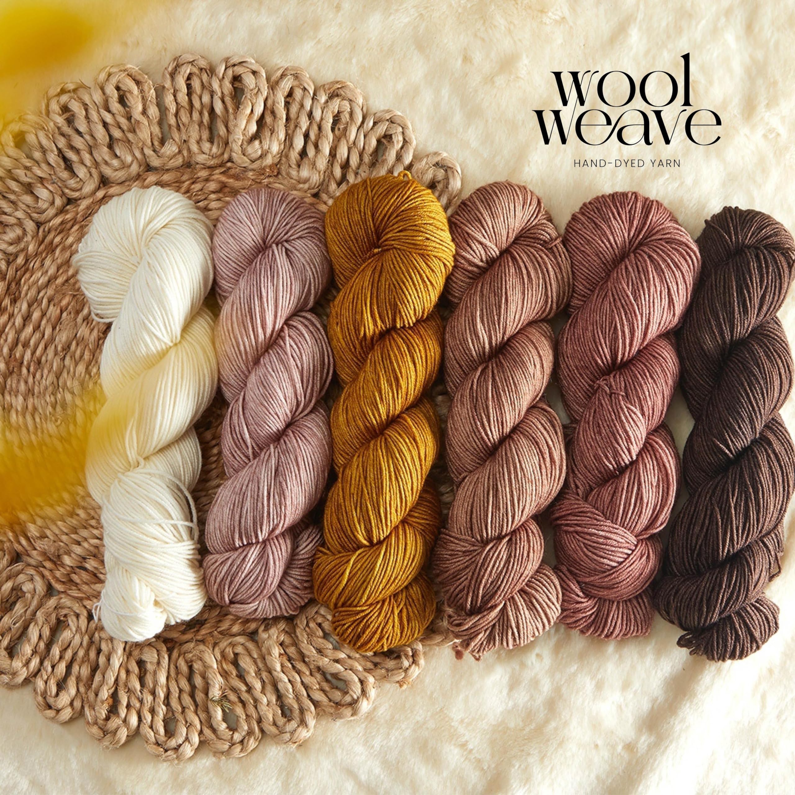 Superwash Merinowolle, Garn zum Stricken und Häkeln, handgefärbt, 100 g, 220 m, DK-Gewicht, luxuriös, weich und langlebig, cremefarben