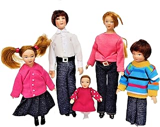 Melody Jane Dollhouse Modern Casual Family Miniature Porcelain People Figures