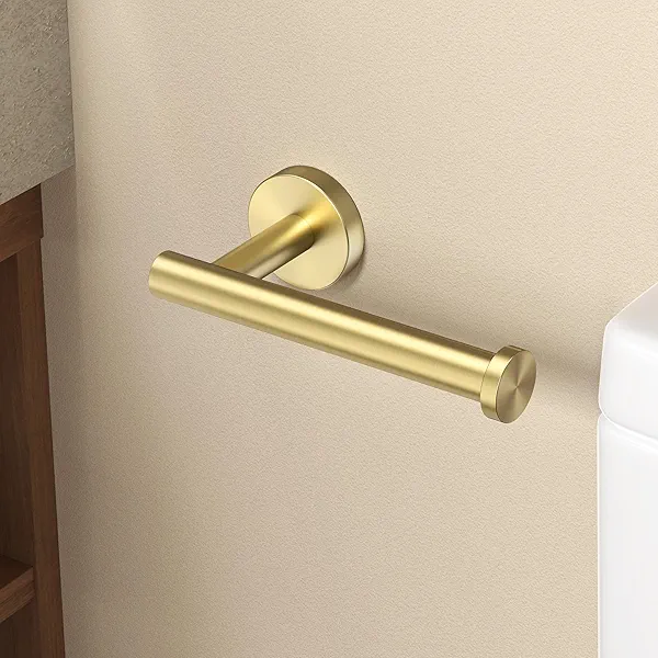 KES Bathroom Toilet Paper Holder Brushed Gold Wall Mount Toilet Roll Holder SUS304 Stainless Steel, A2175S12-BZ