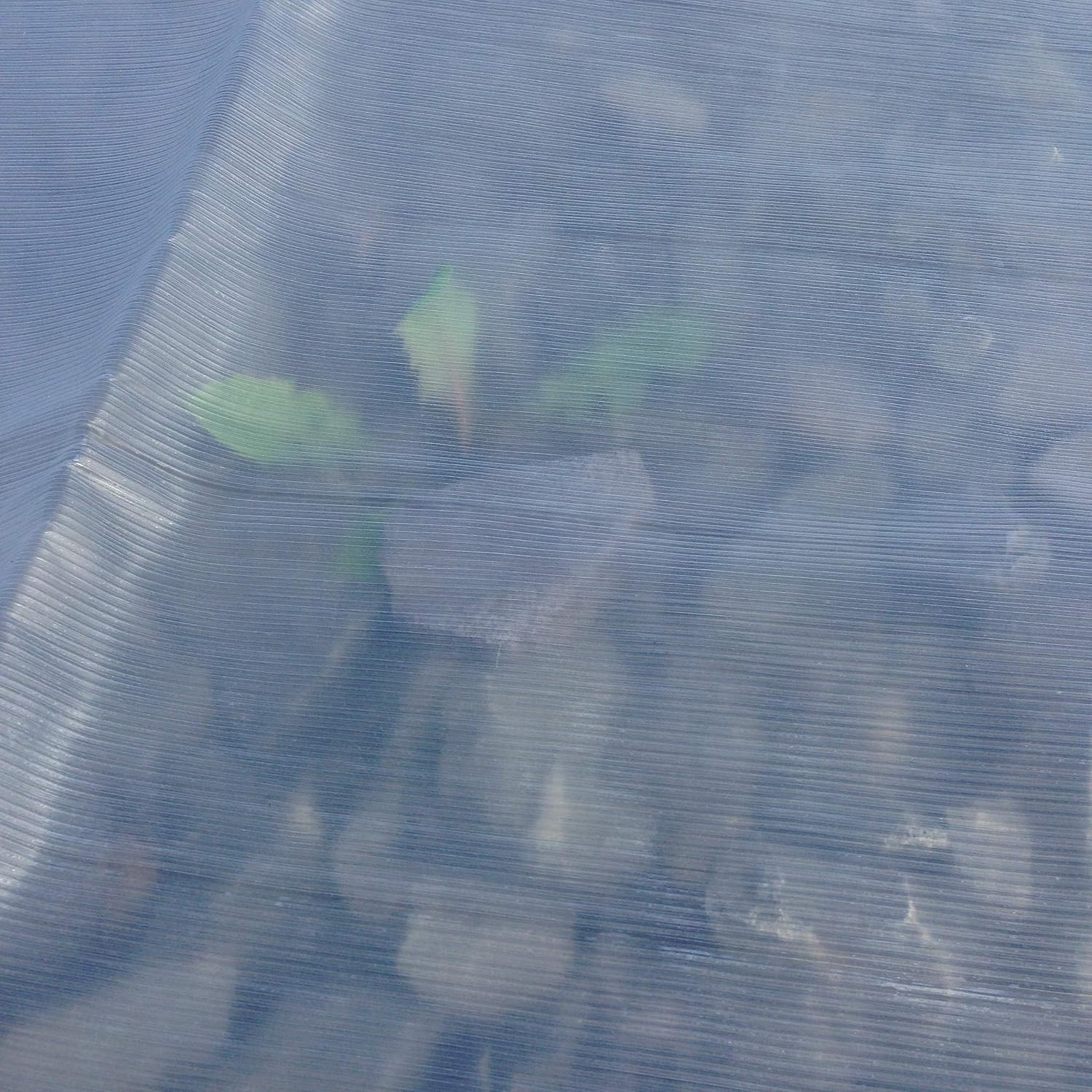 Yuzet 1.2m x 1.8m Clear Tarpaulin Heavy Duty Ribbed Sheet Market Stall Cover XT Extra tough tarpaulin - Image 3