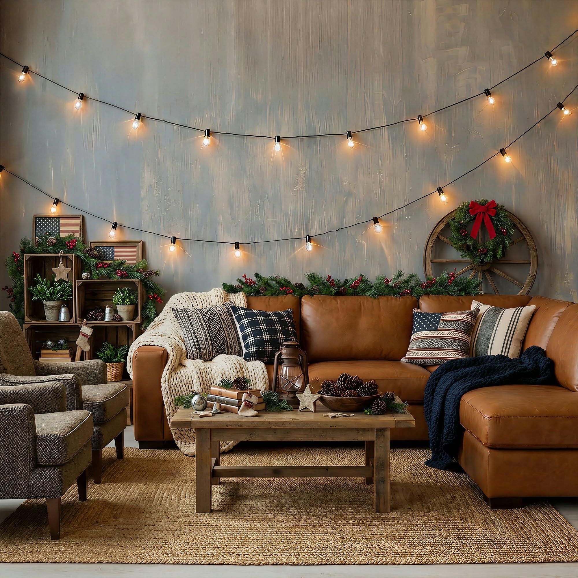 Ghirlanda di lampadine S11 per esterni, 17 m, con 15 lampadine + 1 di ricambio, impermeabile IP65, 2700 K, bianco caldo, per giardino, balcone, matrimonio, festa | Catena luminosa a LED da 17 m