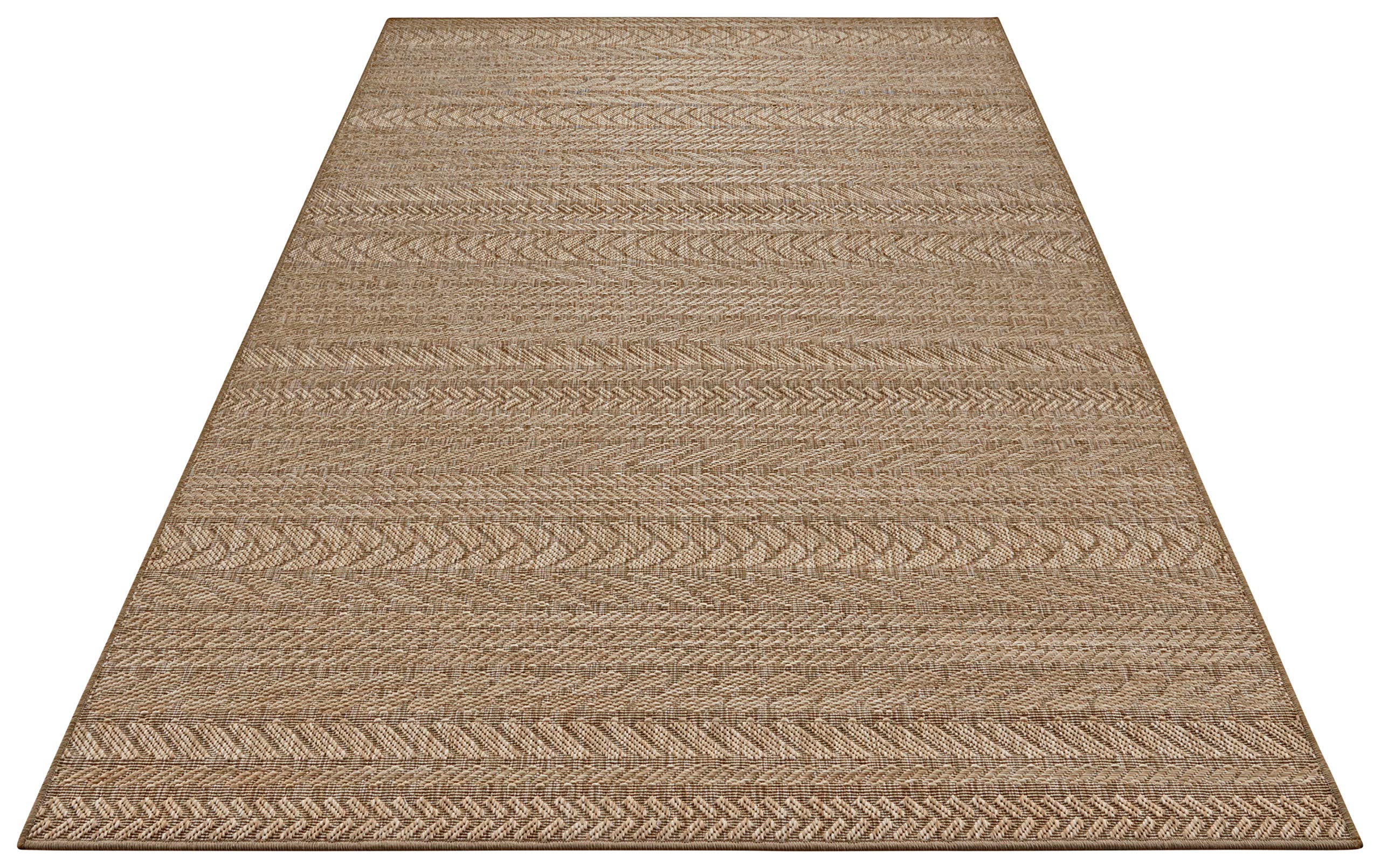 NORTHRUGS Granado Tapis d'intérieur et d'extérieur 80 x 150 cm – Tissage à plat aspect sisal design scandinave résistant aux intempéries, pour balcon, terrasse, jardin d'hiver, cuisine, tapis de salle