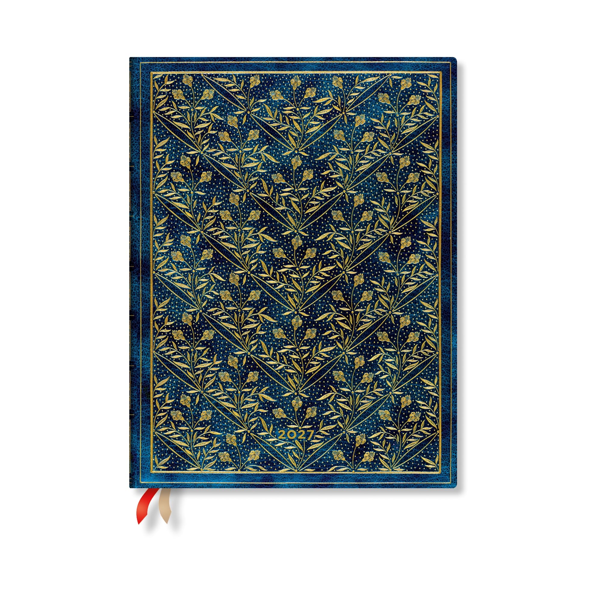 2027 Wildflower Song Ultra Hardcover 12-Month Dayplanner (Elastic Band Closure) Verso