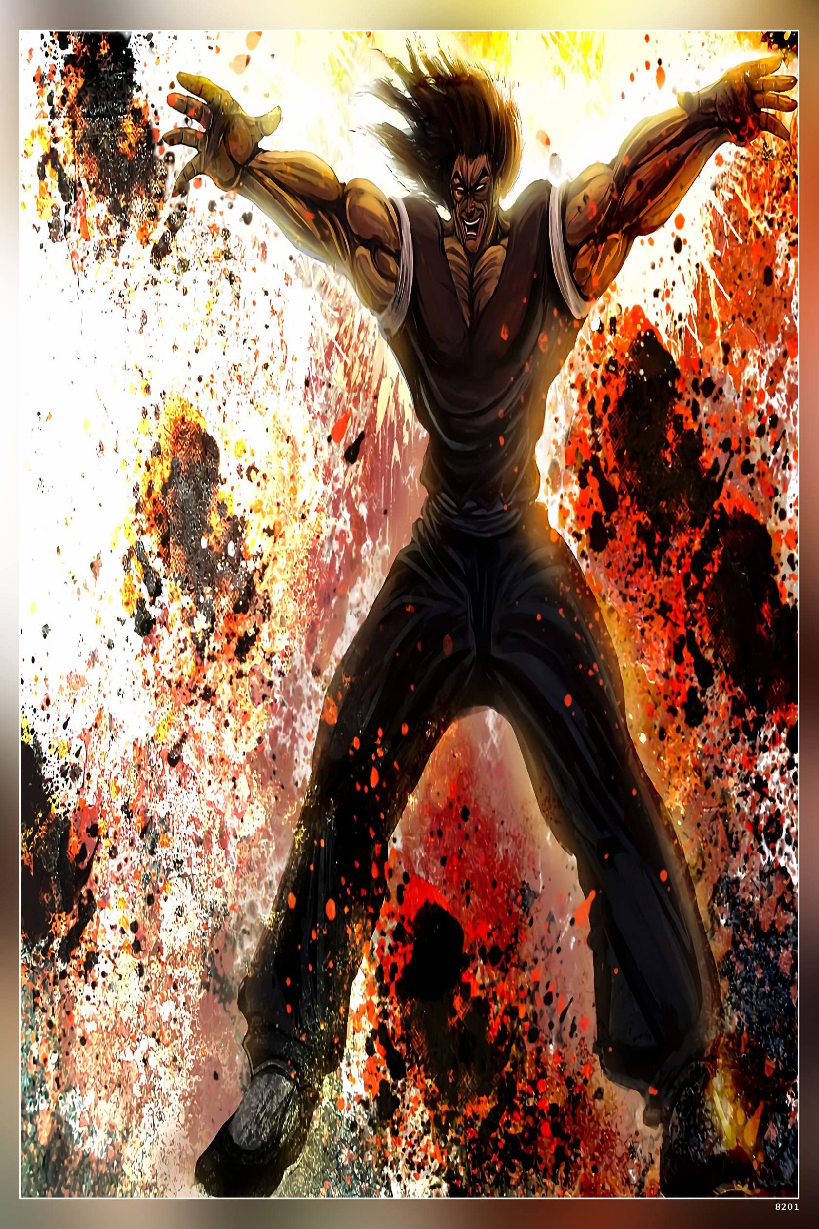 POSTERNEST Baki The Grappler (Anime Series) Poster Matte Finish Paper Print 12 x18 Inch (Multicolor) -8201