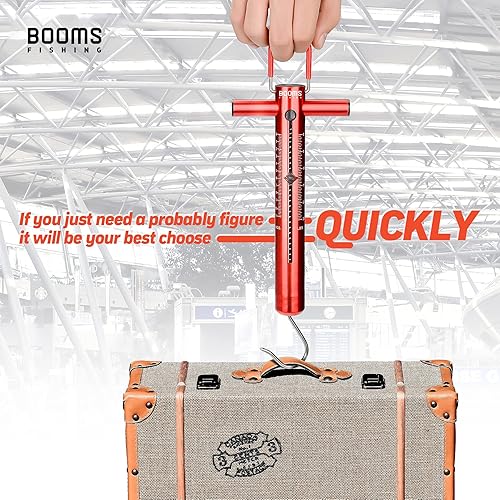 Miniatura 9 de Booms Fishing Escala de aluminio TS1 con resorte y gancho de 50 libras/48.5 lbs