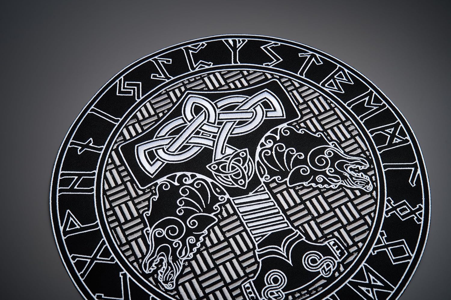 MakeMyPatch Viking Large Back Embroidered Patches for Vests (Iron On/Sew On) Motorcycle Patches Multicolor, Custom Jacket Patch for Work Shirts, and Clothes