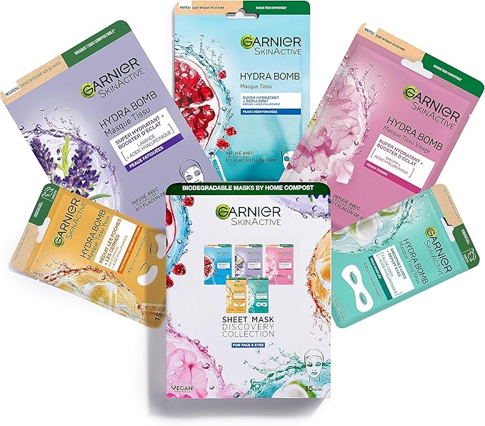 Masques Tissus Garnier Collection 5 Masques Tissus Garnier Collection 5
