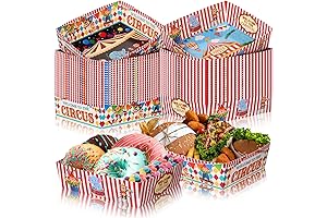 36 Piece Carnival Party Paper Food Trays