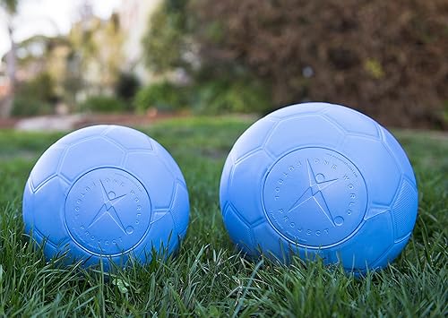 Miniatura 2 de One World Play Project Balón de fútbol irrompible, no desinflable, no tóxico, color azul, talla 4