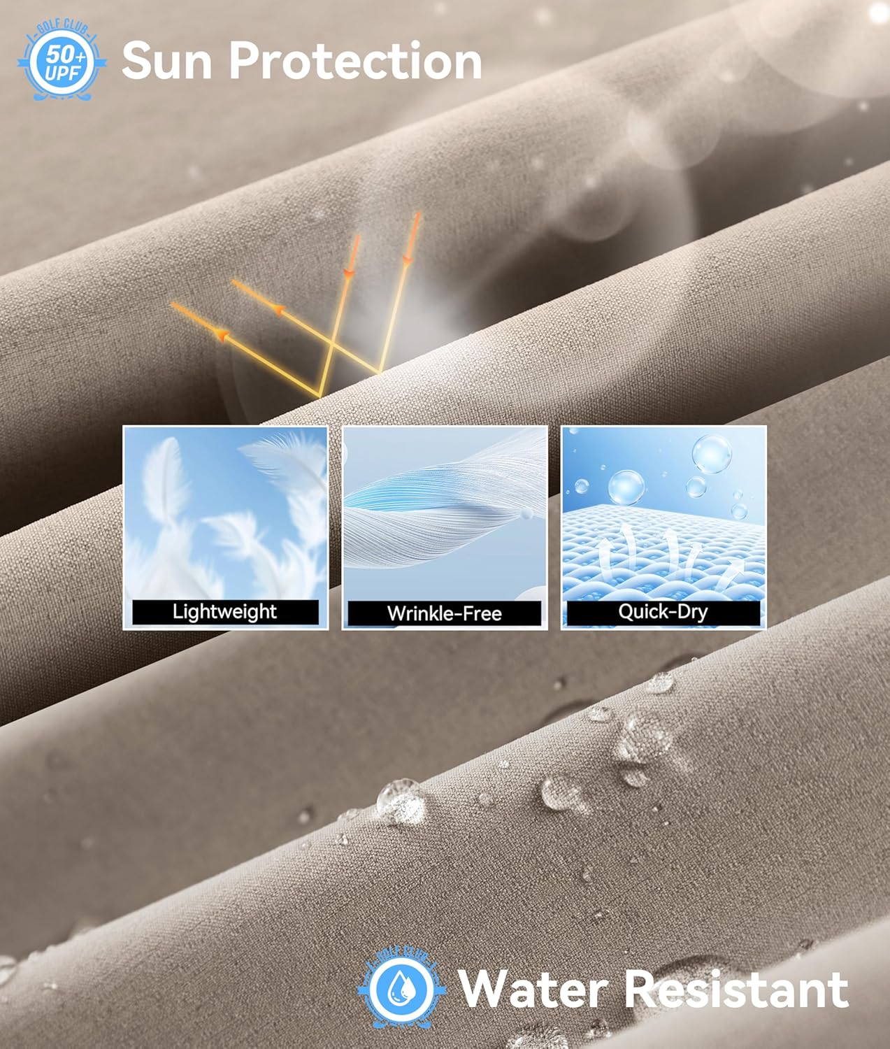 Soothfeel Men's Casual Shorts with 5 Pockets 7"/ 9" Golf Shorts Stretch Quick Dry Lightweight Work Dress Hiking Shorts - Image 4