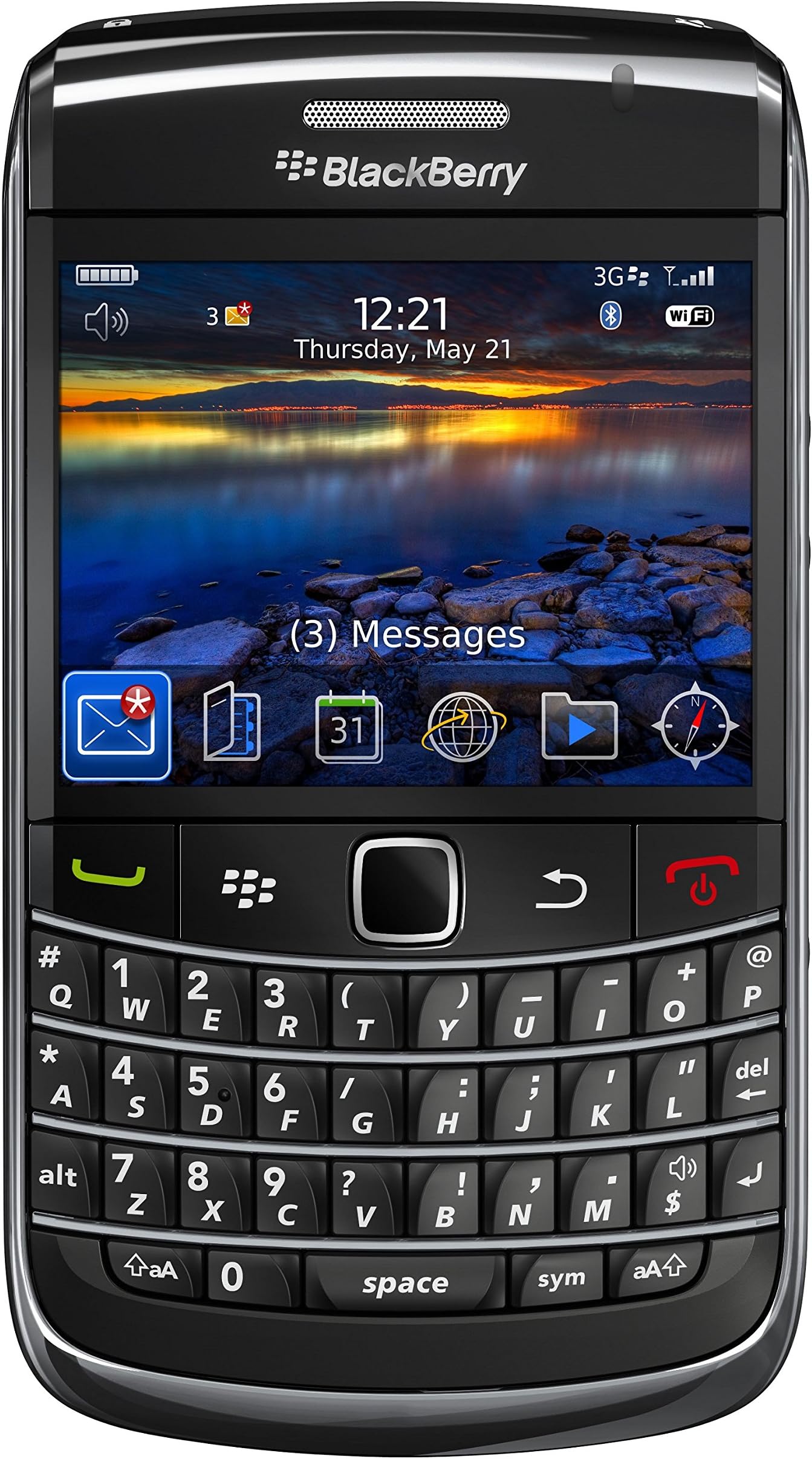 Blackberry 9700 Bold Unlocked Quad-Band 3G Smartphone with 3.2 MP Camera, GPS, Wi-Fi and Bluetooth (Black)