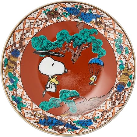 Amazon Co Jp Peanuts ピーナッツ スヌーピー 九谷焼 豆皿 赤絵柄 Sn362 333 ホーム キッチン