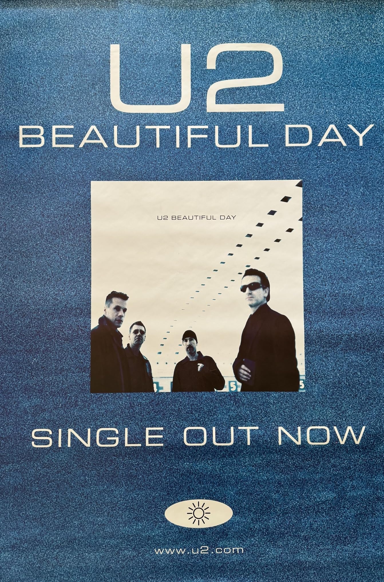 Affiche U2-2000 Beautiful Day 100x150 cm pour décoration murale - 2