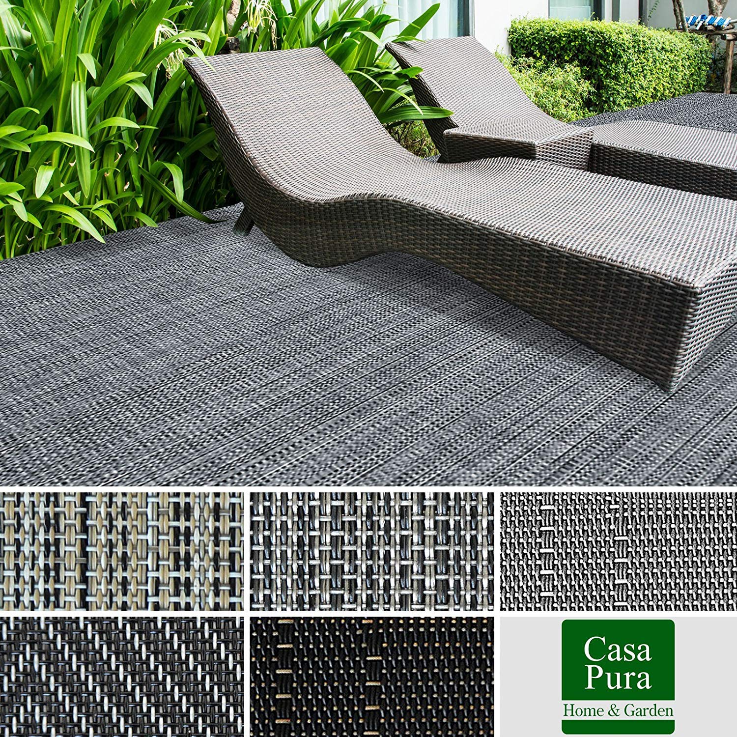 Floordirekt Tapis d'intérieur et d'extérieur | Revêtement de sol pour couloir, cuisine, salle de bain, terrasse, balcon | nombreuses couleurs et tailles (90 x 200 cm, Gênes)