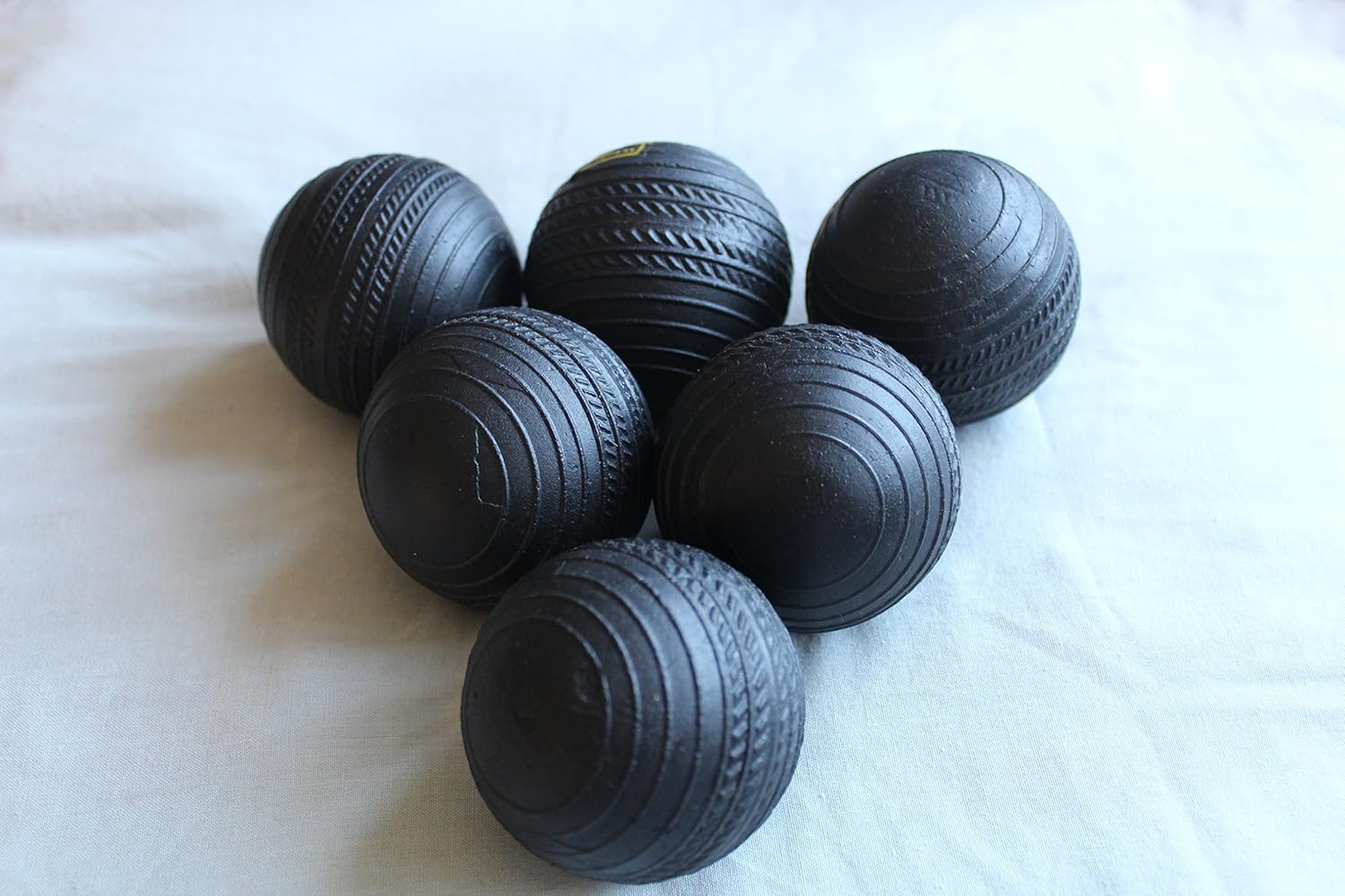 AGM Rubber Cricket Balls Hard Practice Black (Pack of Six) Pets Garden