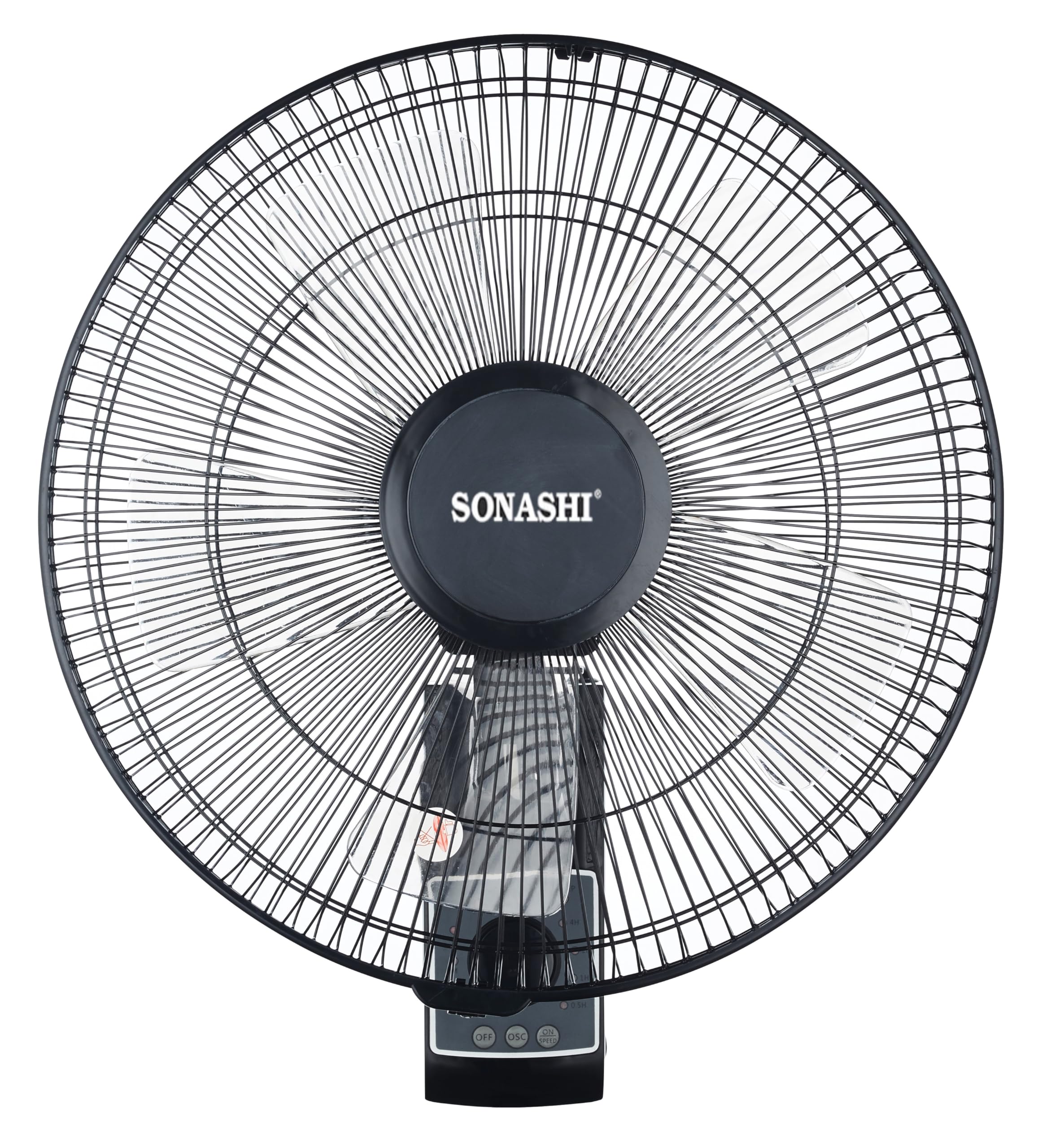 Sonashi 16 Inch Wall Fan With Remote Control Black SF-8007WR