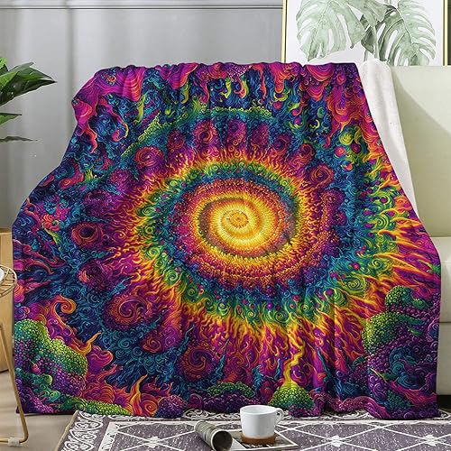 Miniatura 14 de Manta retro con diseño de atardecer, manta de vellón Vaporwave Neon City para sofá, cama, sofá, mantas y mantas con patrón Cyberpunk, manta de