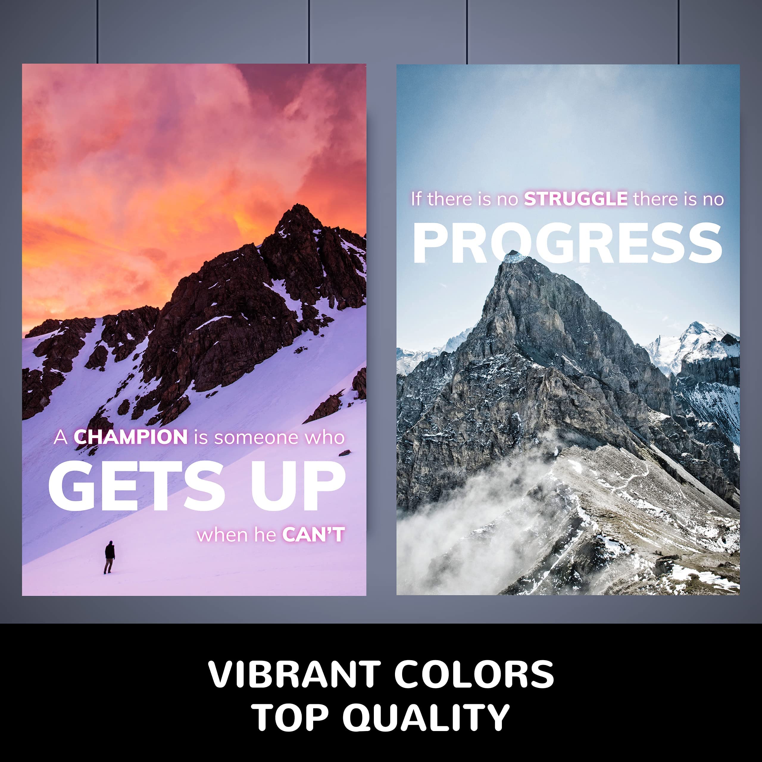 Buy 6 Inspirational Posters Motivational Wall Art for Home