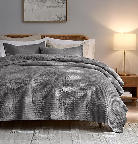 Miniatura 11 de palassio Juego de ropa de cama de edredón de paisley verde salvia, 100% algodón, tamaño individual, con 1 funda de almohada, bohemio floral ligero