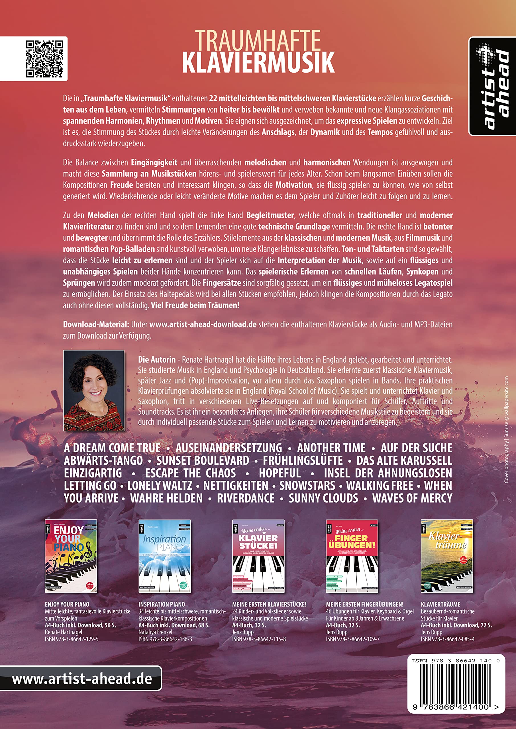 Traumhafte Klaviermusik: Romantische und gefühlvoll-moderne Klavierstücke für Spieler ab dem 3. und 4. Unterrichtsjahr (inkl. Download). Spielbuch für Piano. Liederbuch. Songbook. Klaviernoten