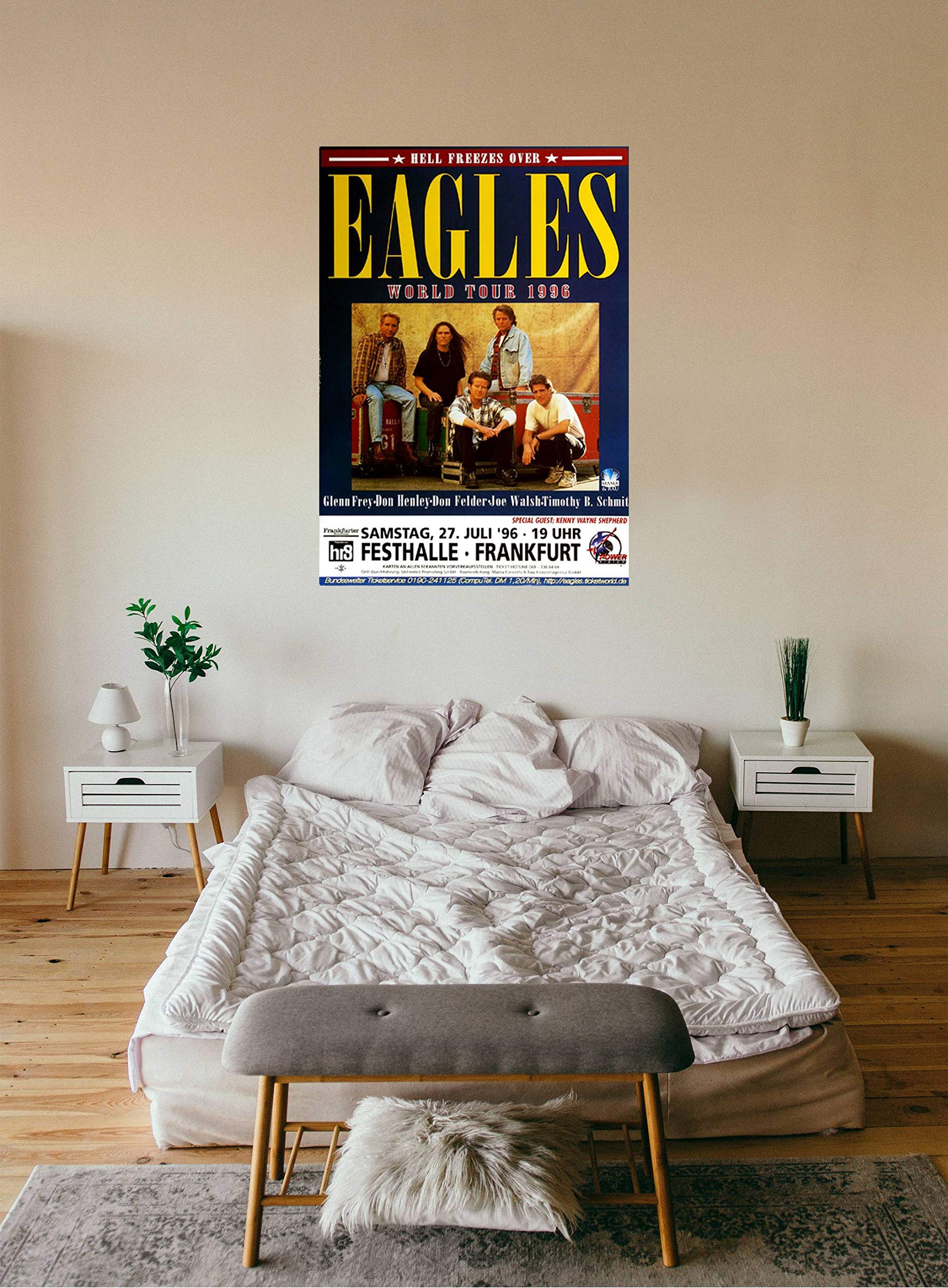 The Eagles - Hell Freezes Over, Frankfurt 1996 » Konzertplakat/Premium Poster | Live Konzert Veranstaltung | DIN A1 «