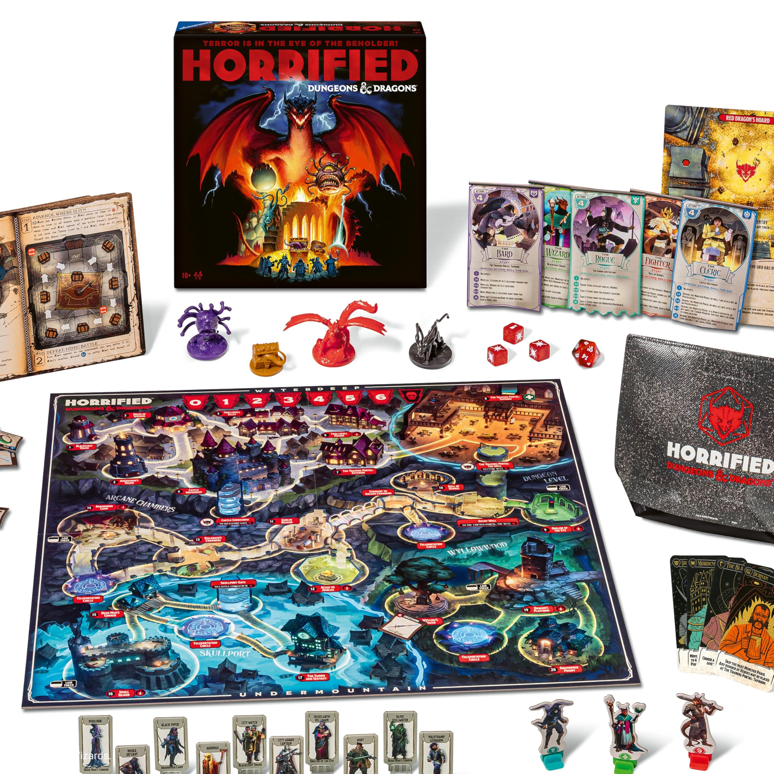 Ravensburger 24754 - Horrified D&D - for 1-5 Fans Aged 10 and Over