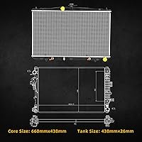 Vista 5 de DWVO Radiador compatible con Chevrolet Malibu 2016-2018, Buick LaCrosse 1.5L 3.6L V6 L4 2017-2019.