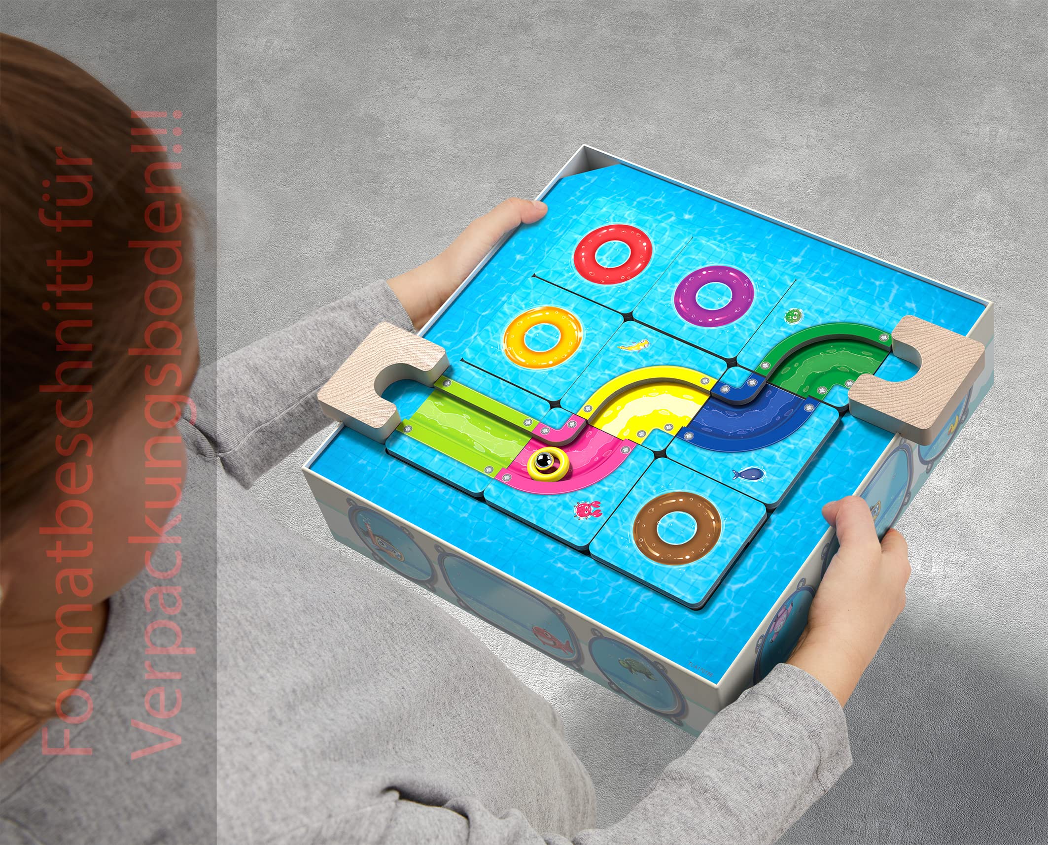 HABA 306827 - Logic! Games - AquaNiloPark, Juego Infantil en Solitario de lógica, autocorrectivo. Más 6 años