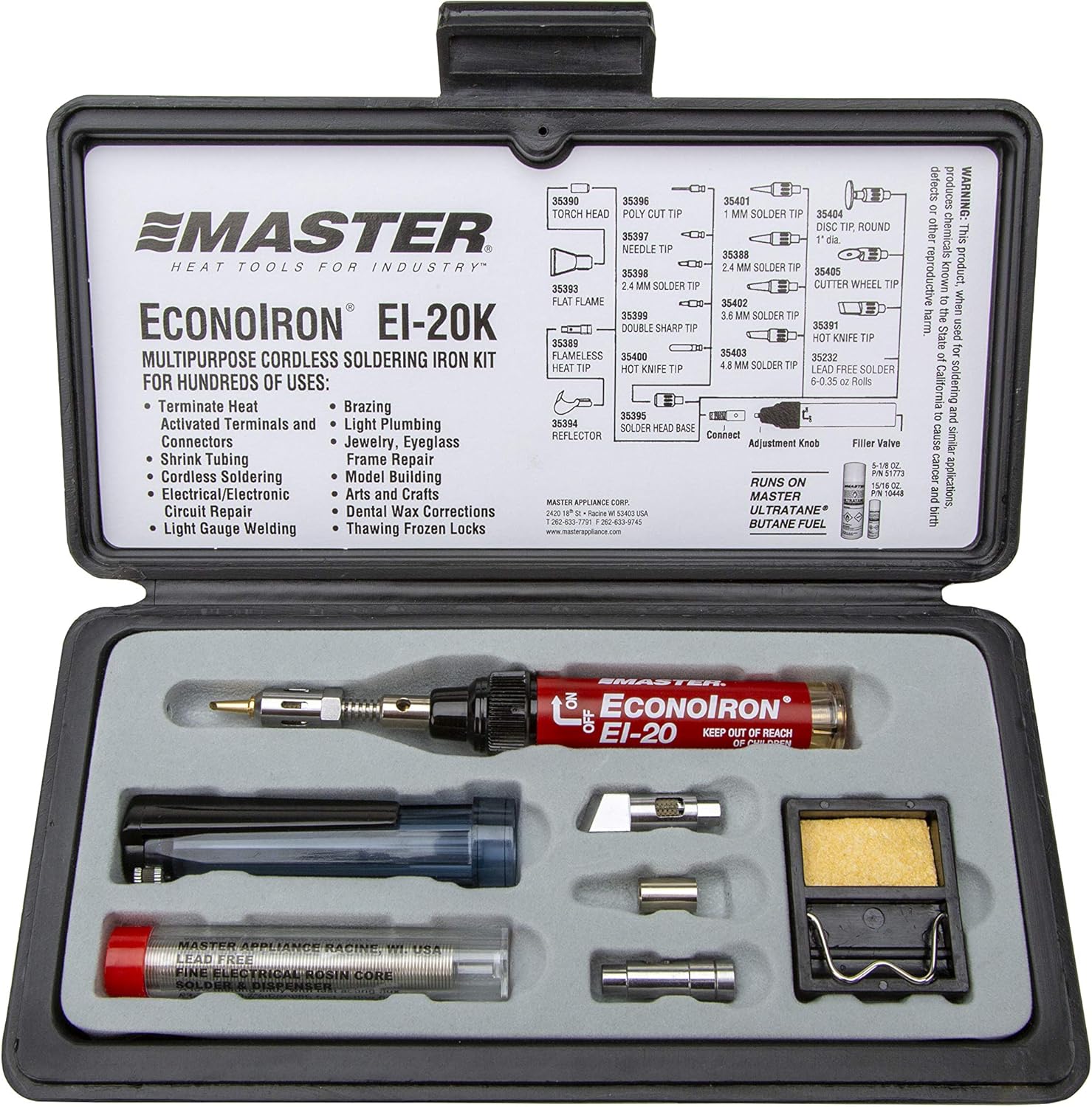 Soldering Iron Kit, 780 Deg F