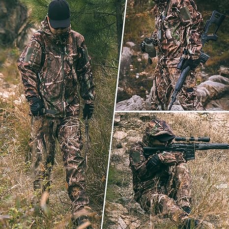Amazon.co.jp: YEVHEV Quiet Hunting Clothingスーツ衣類ギア