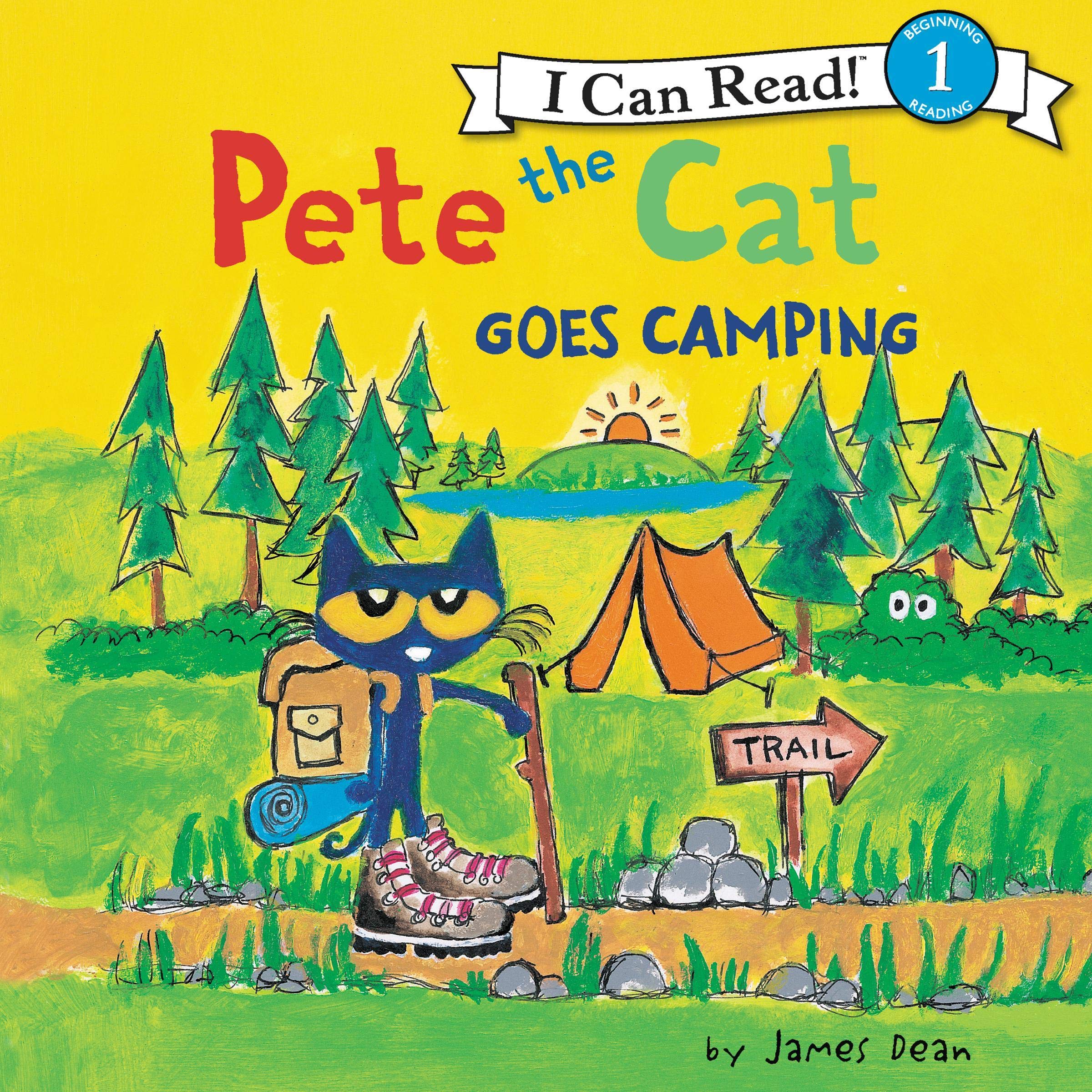 Cover art for Pete the Cat Goes Camping