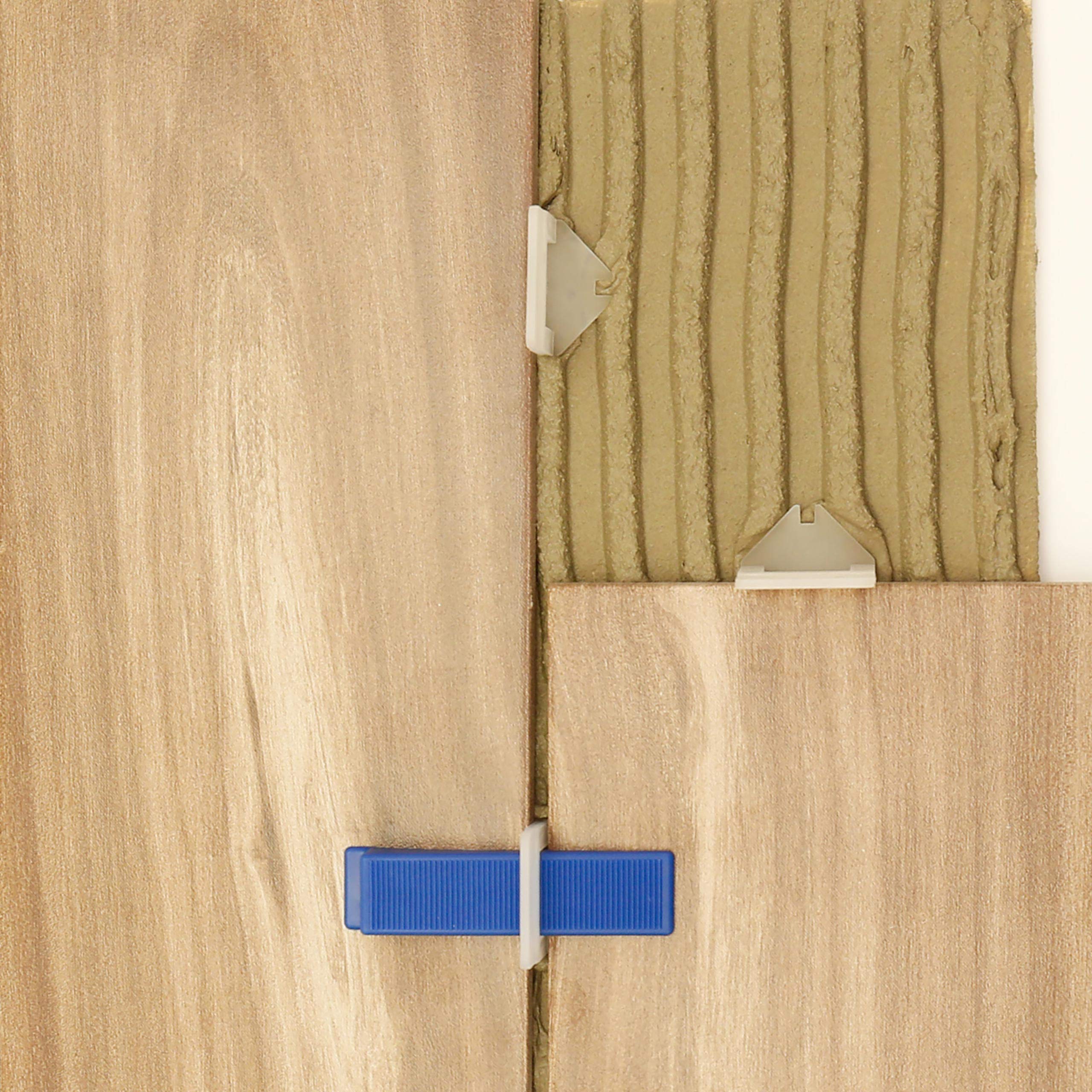 Lantelme Lot de 1000 languettes de nivellement pour aider à la pose de carrelage 1 à 4 mm, transparent