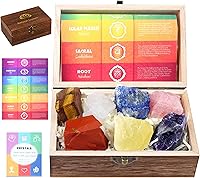 Vista 1 de ZHIYUXI Cristales y piedras curativas, 7 piedras de chakra, cristales curativos, cristales crudos, colección de rocas, accesorios de meditación