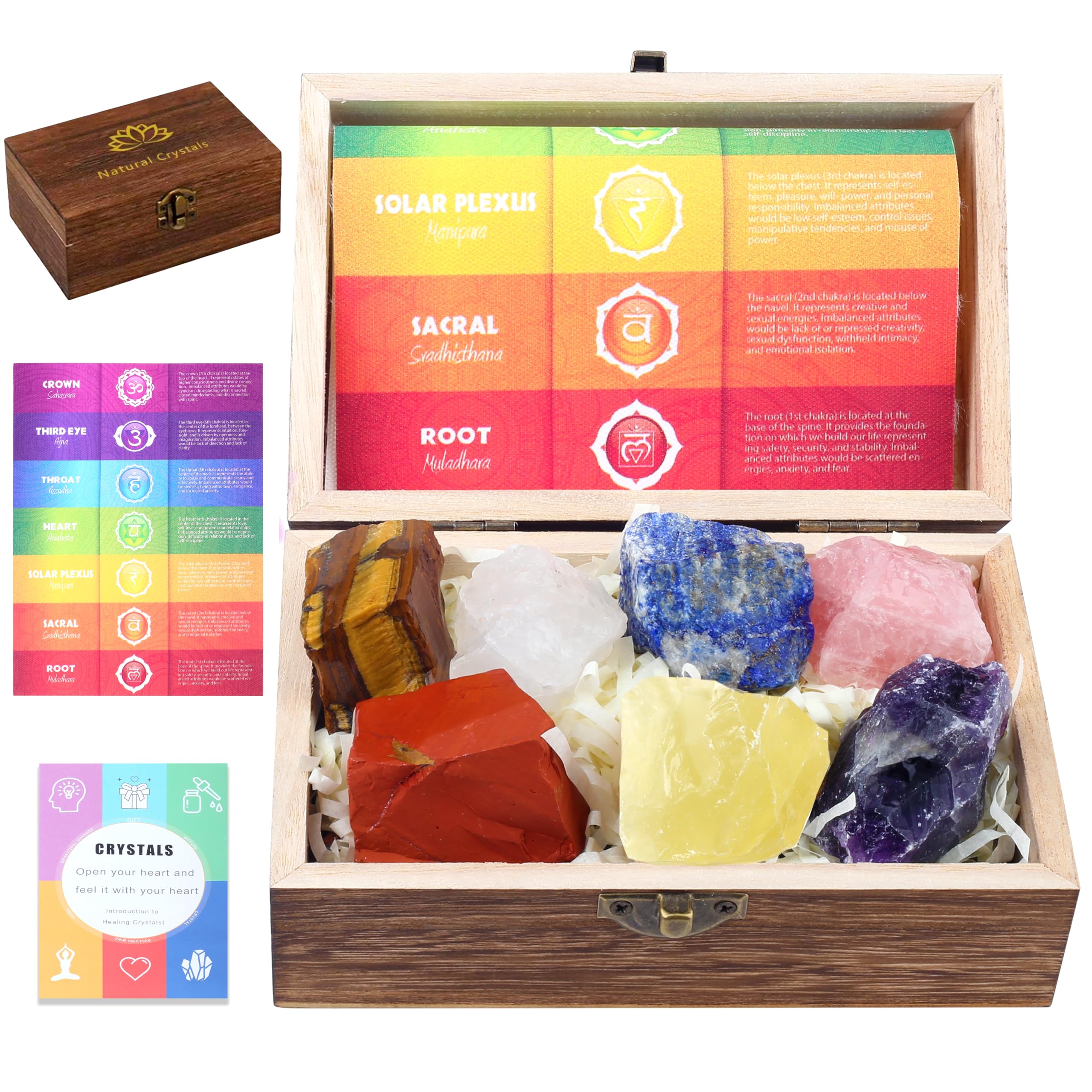 Amazon.com: ZHIYUXI 7 Chakra Stones Crystals and Healing Stones