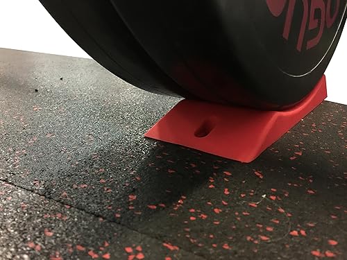 Miniatura 5 de Cuña de peso muerto más ancha para levantamiento de pesas (paquete de 2) alternativa a Jack de peso muerto con barras, cuña de elevación muerta para