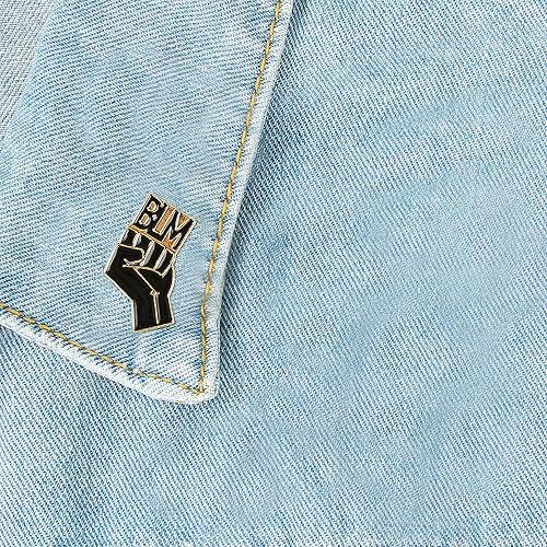 Miniatura 4 de Black Lives Matter - Pines esmaltados de 34 piezas BLM con puño levantado, antiracismo