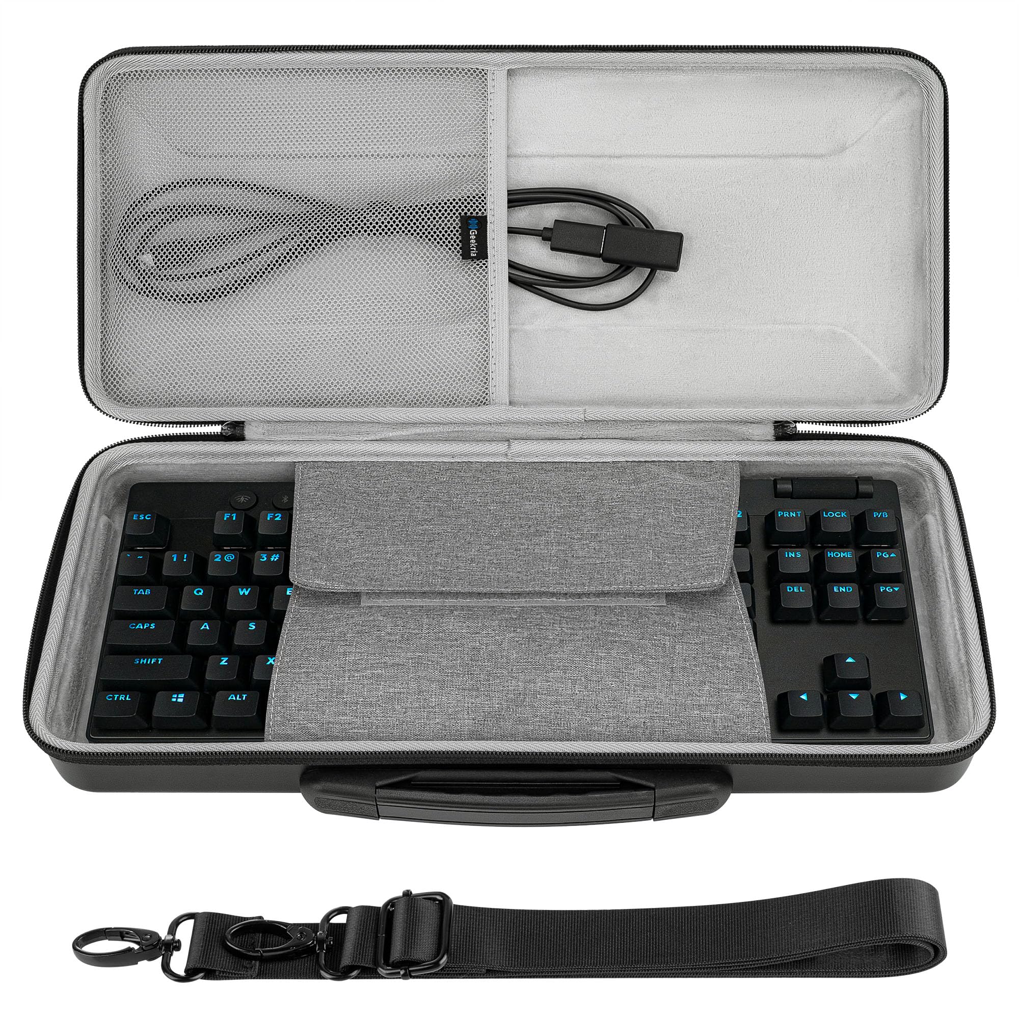 GEEKRIA PRO TKL Keyboard Hard Case, Compatible with SteelSeries Apex Pro TKL, Logitech G515 / G915 TKL/G PRO X