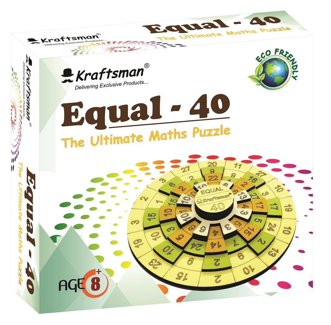 Kraftsman Wooden Maths Magic Equal-40 Puzzle | for All Age Groups (B0CLJWH7YP) Amazon Price History, Amazon Price Tracker
