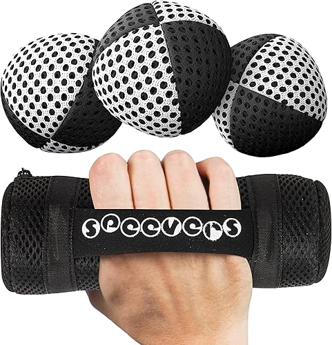 Pelotas para malabarismo Speevers, 3 pelotas para principiantes y profesionales, 14 colores disponibles, 2 capas de red y funda de transporte,