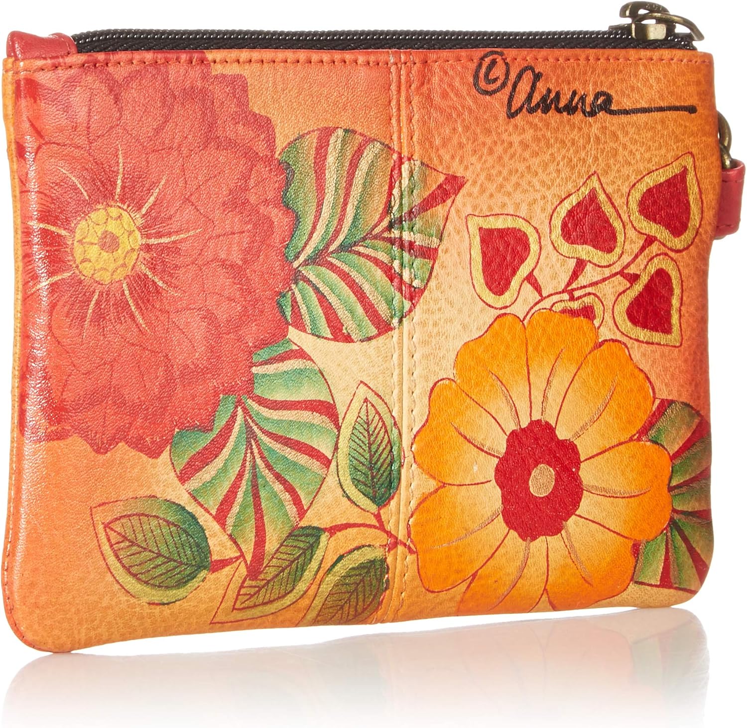 Anna by Anuschka Women's Hand-Painted Genuine Leather Coin Purse