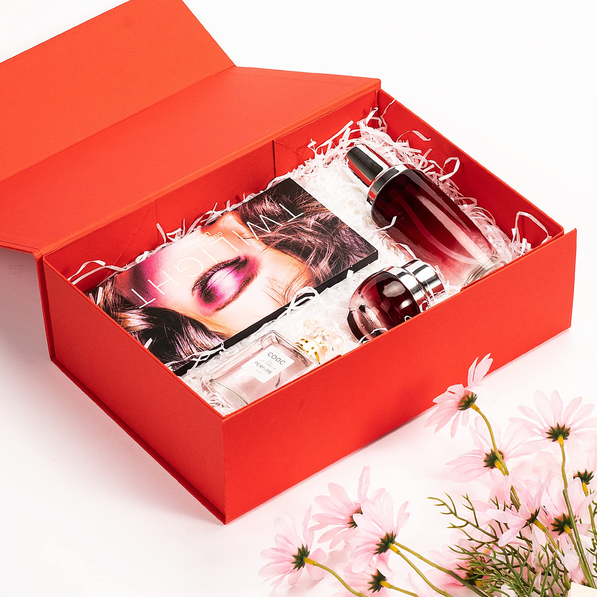 ADEL DREAM Geschenkbox, faltende Geschenkbox, Kleidung Geschenkbox, Kleidung Geschenkbox (10 stück, groß Rot)