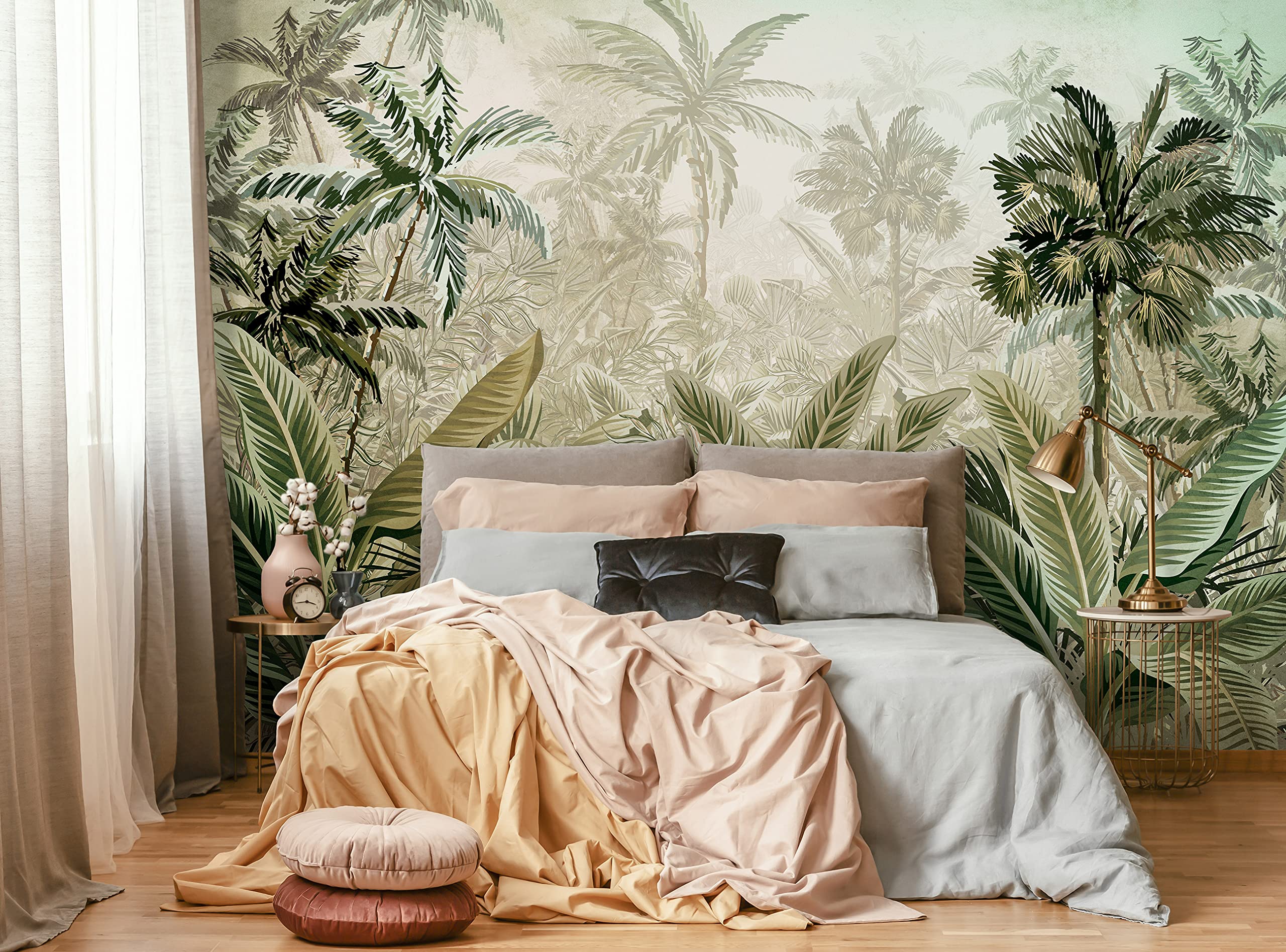 WallArena Vlies Fototapete, Wald, 368x254cm | Fototapeten - Tapeten - für Wohnzimmer Schlafzimmer - Vliestapete Wandtapete Tapete 3D Effekt- inkl. Kleister