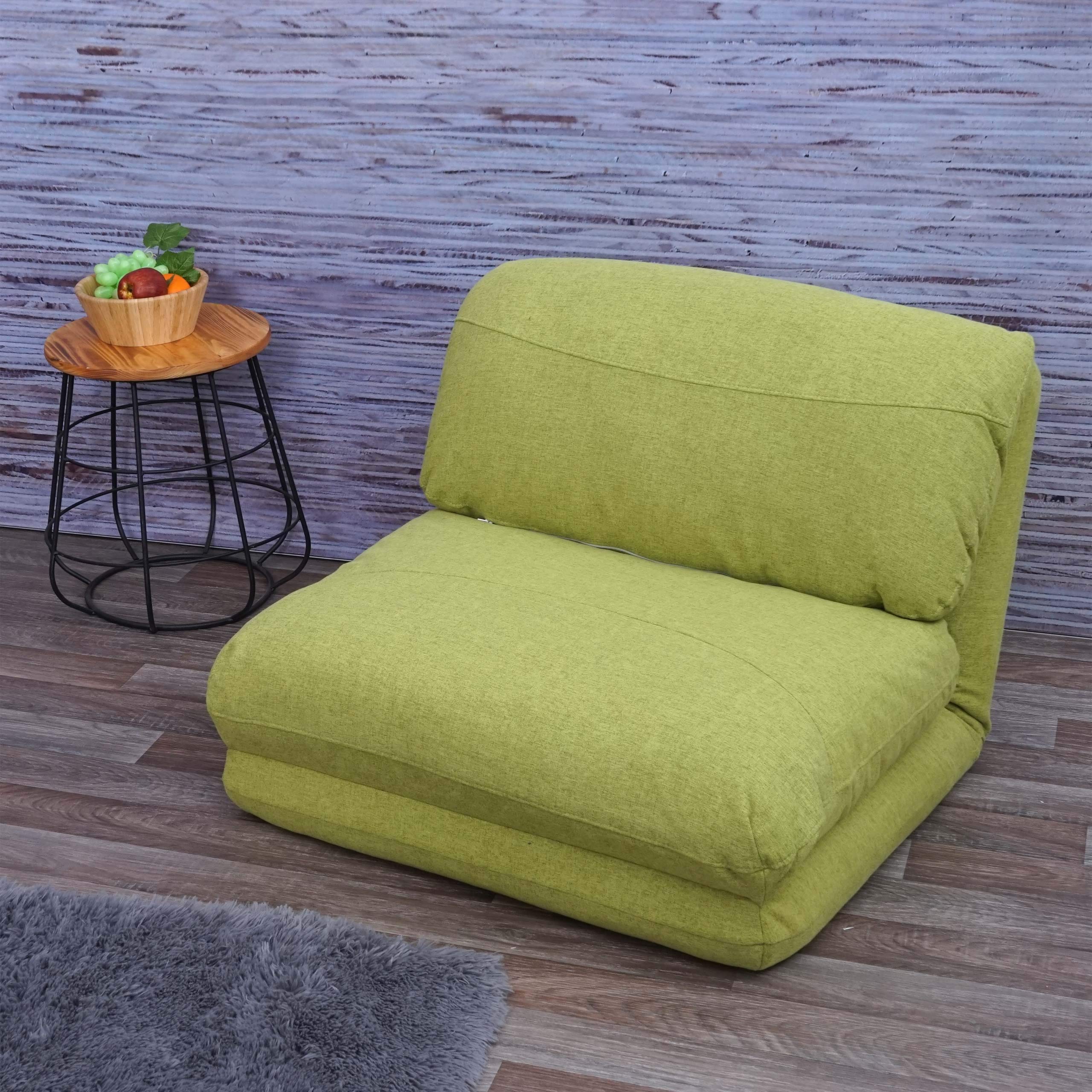 Poltrona letto pouf relax morbido imbottito HWC-E68 trasformabile