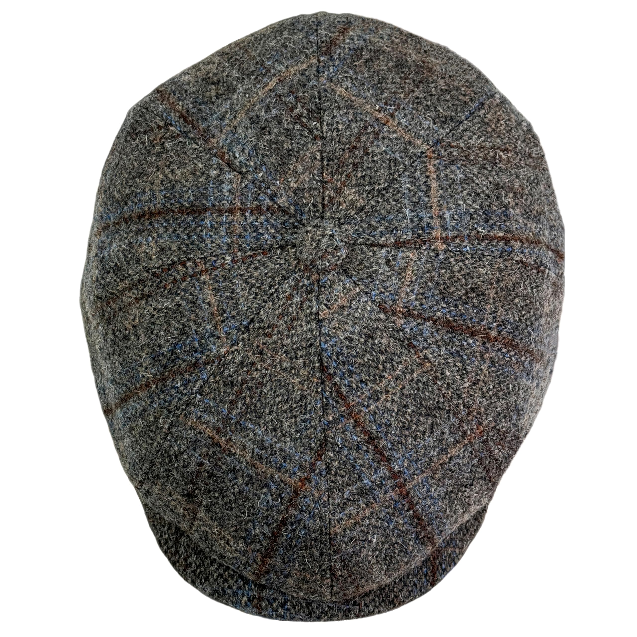 Schiebermütze Herren – Schirmmütze Flatcap Herrenmütze mit Schirm – Mütze mit Steppfutter - 100% Wolle – WEROR-433.1