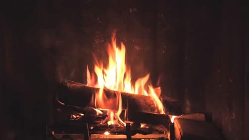 Cozy Fireplace 4K. Fireplace with Crackling Fire Sounds. Fireplace Burning 4K