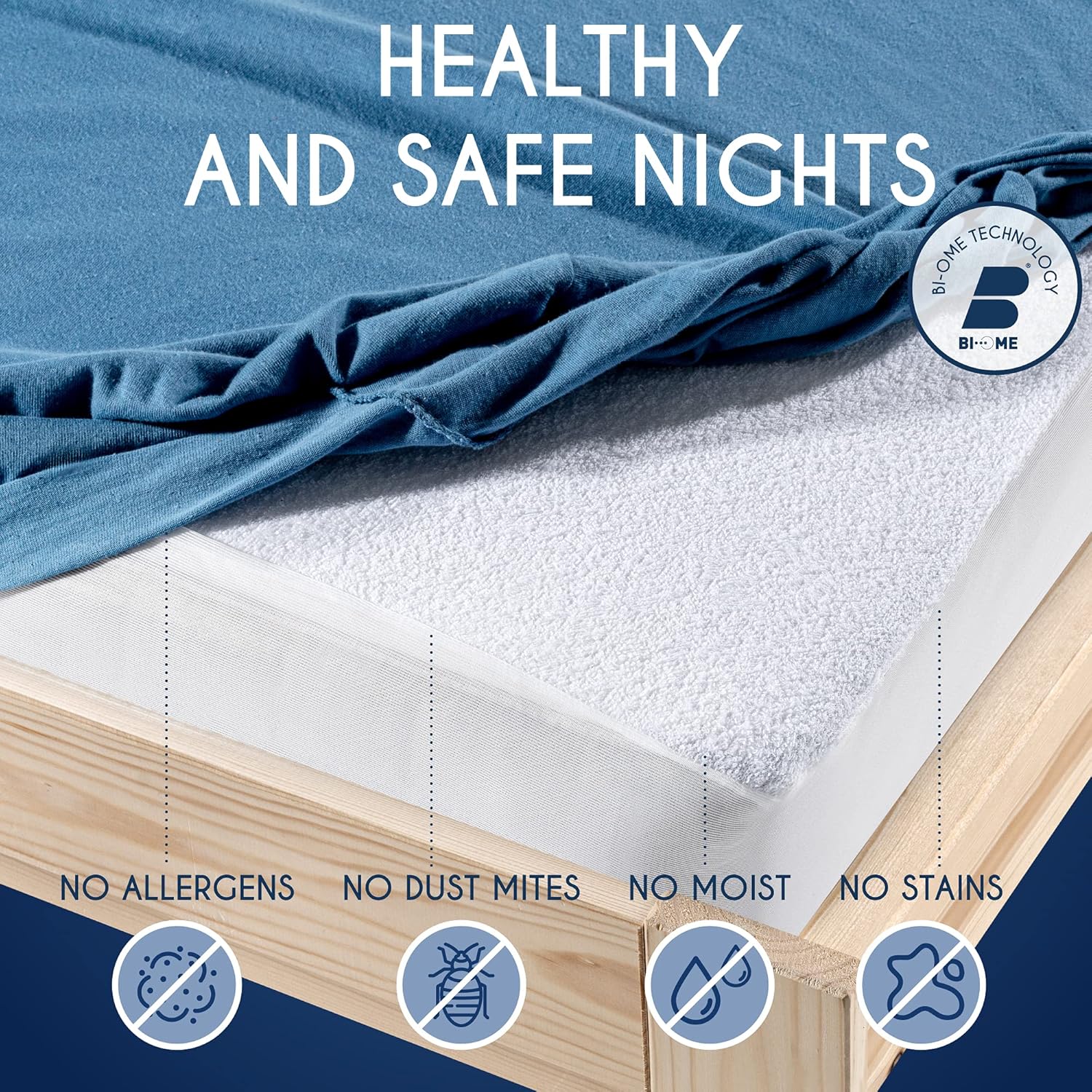 Mattress Protector Double Bed 80 x 190 cm / 2ft 7,5″ x 6ft 3