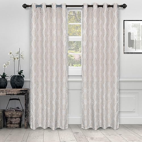 Superior Cortinas, Tratamientos de Ventana, Acentos, Cortinas Cocina, Dormitorio, Oficina, Ventanas de Sala, 8 Ojales, Elegante Formal, Cortinas